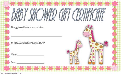 You can either do this individually or in teams of 2 or 3 people. Baby Shower Gift Certificate Template FREE 3 | Gift ...