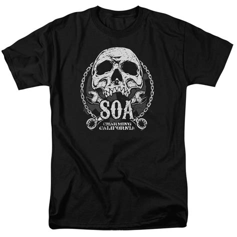 Sons Of Anarchy Soa Club Officially Licensed Adult T Shirt