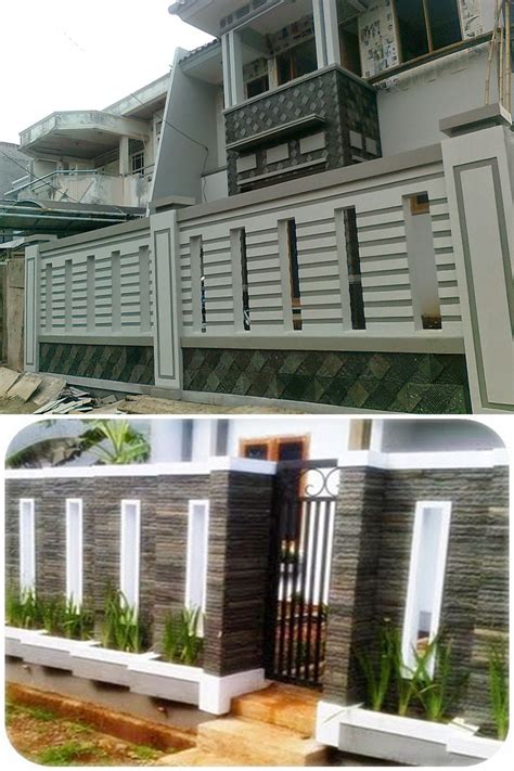 Jenis pagar rumah minimalis ini begitu populer. Pagar Rumah Modern | Desainrumahid.com