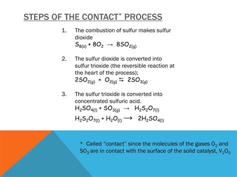 Ppt The Contact Process Powerpoint Presentation Free Download Id