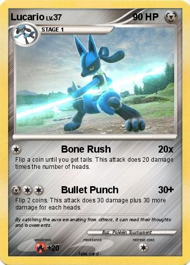 Pokémon Lucario 5600 5600 Bone Rush My Pokemon Card