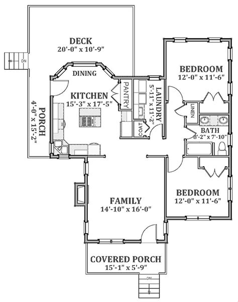 Cottage Style House Plan 2 Beds 1 Baths 1068 Sqft Plan 898 24