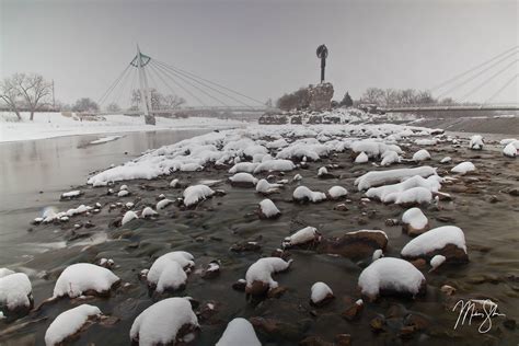 Keeper Of The Plains Winter Landscape Keeper Of The Plains Wichita