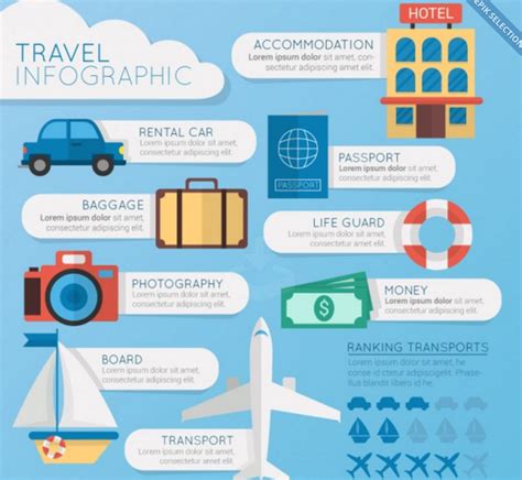 26 Best Free Vector Templates For Travel Infographics Flatrocksoft