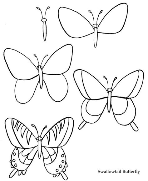 Comment Dessiner Un Papillon Butterfly Drawing Drawing Tutorials For
