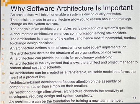 Solved 3 4 5 6 7 Why Software Architecture Is Important