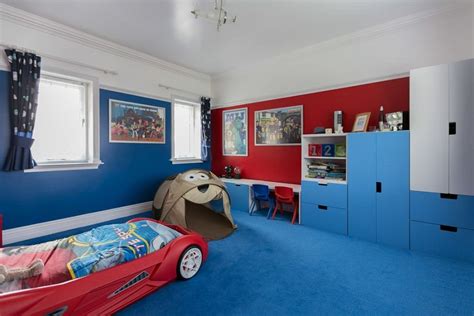 Blue And Red Theme Boys Room Design Id912 Beautiful Boys