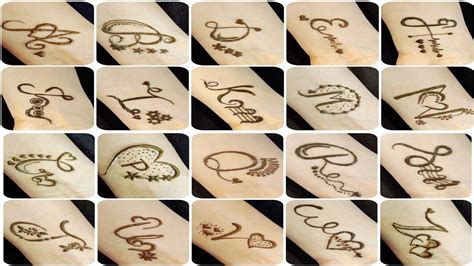 Easy 💞 All Alphabet Mehndi Design Tattoo 😍a To Z Alphabet Mehndi