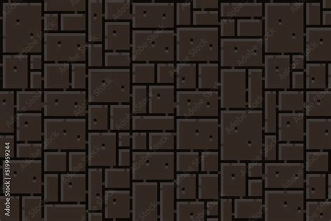 2d Brick Wall Texture Assets For Game Pixel Art Dark Stone
