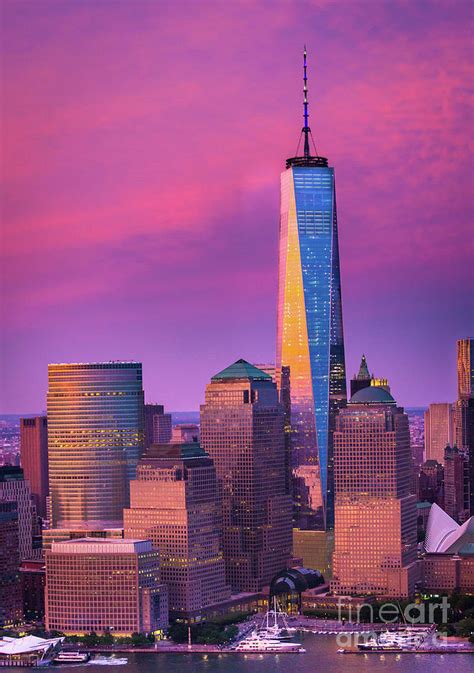 One World Trade Center Sunset Photograph By Inge Johnsson Fine Art