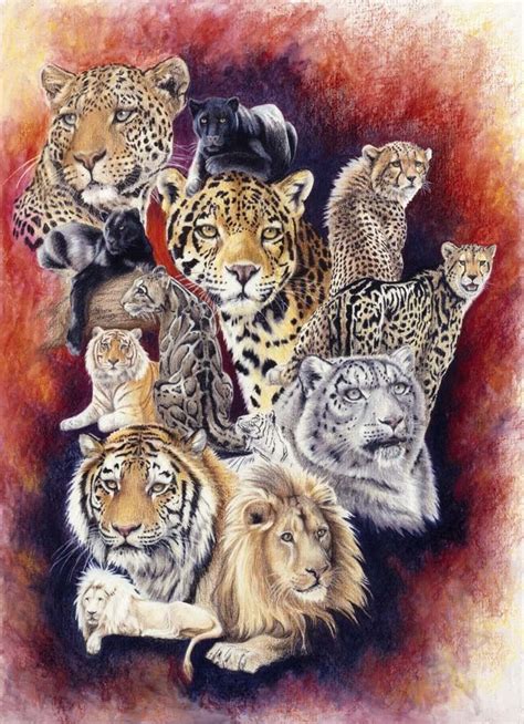 Big Cats Wall Art ~ Big Cat Art Prints ~ Wild Cats Art