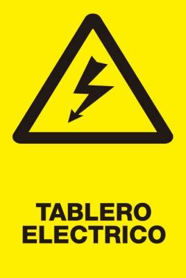 Señalética de seguridad tablero eléctrico amarillo Signshop