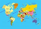 Planisferios con nombres - Mapas del mundo - Atlas