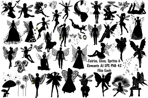 Fairies Sprites Elves Etc Ai Eps Png By Me And Ameliè Thehungryjpeg