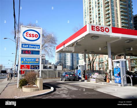 Esso Gas Station Stock Photo Alamy