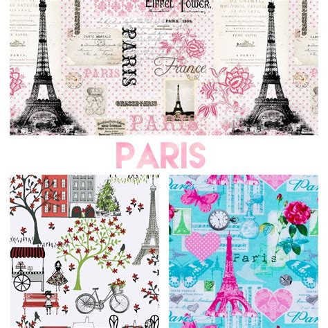Printable Paris Digital Paper Pack Scrapbook Paper Set Of 3 Etsy