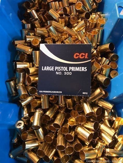 Brass 45acp Once Fired Ready To Load Primed Cci 300 Lpp 100 Ct Other Reloading