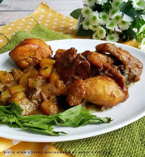 Hanya 6 bahan resep daging bistik goreng saus mentega. Bistik Ayam Goreng Banjarmasin by Andin's Kitchen | Resep ...