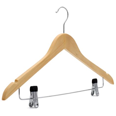 Wooden Suit Hanger With Trouser Clips The Hanger Store