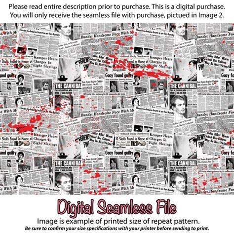 True Crime Clippings Newspaper Headlines Serial Killer True Etsy