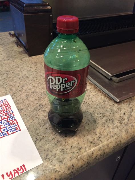 This Bottle Of Dr Pepper Is Green Rmildlyinteresting