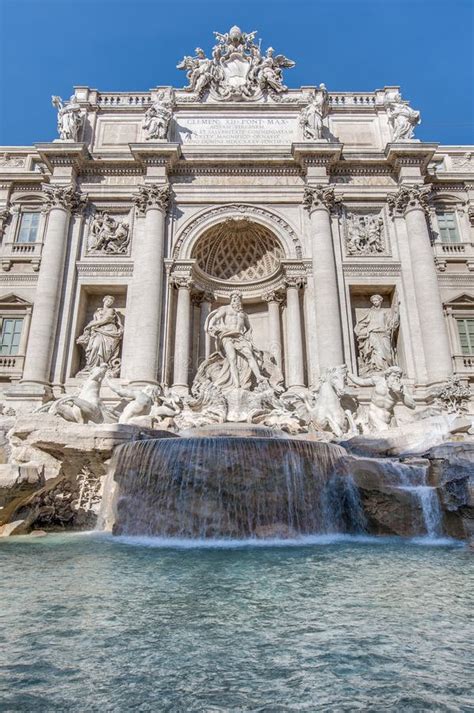Trevi Fountain The Baroque Fountain In Rome Italy Stock Photo
