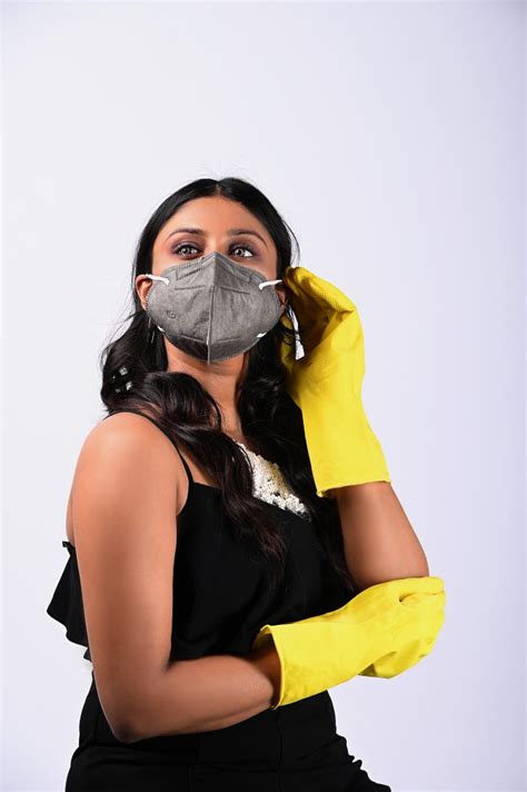 Girl Posing With Facemask Pixahive