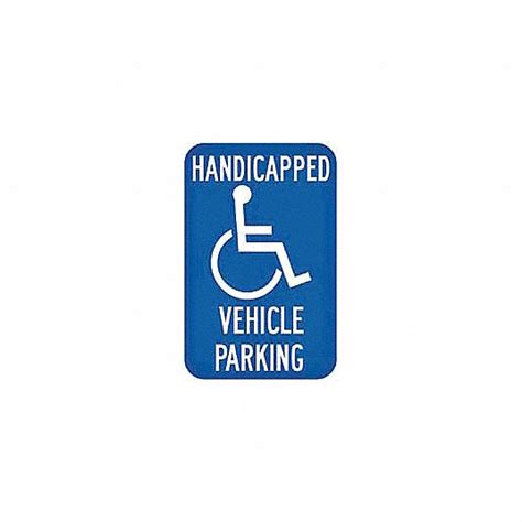 Handicap Parking Sign Retroreflective Grade High Intensity Prismatic