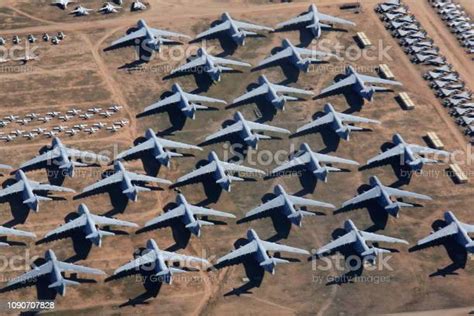 Overlook The Aircraft Boneyard Davismonthan Air Force Base Stock Photo