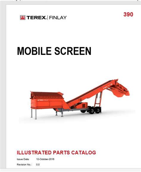 Terex Finlay Mobile Screen 390 Illustrated Parts Catalog