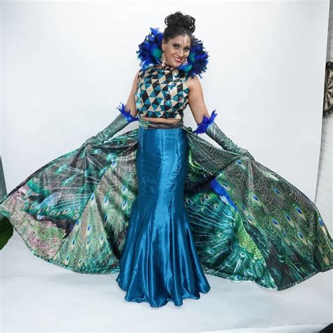 Peacock Inspired Featherless Costume — National Costume India At The