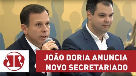 João Doria Anuncia Novo Secretariado Youtube