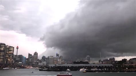Real Footage Thunderstorms Sydney Vs Dust Storm Hillston Australia