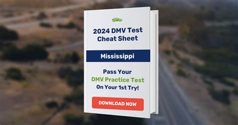 2024 Mississippi Dmv Permit Test Cheat Sheet 99 Pass Rate