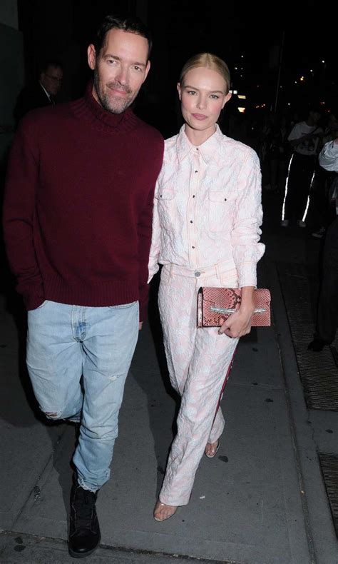Kate Bosworth With Husband Michael Polish At The Calvin Klein Show Spring Summer 2018 During New