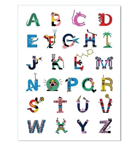 This alphabet garden activity is perfect for helping preschoolers recognize the letters of the alphabet. Paperole Alphabet Poster 18x24 kids decor | Alphabet ...