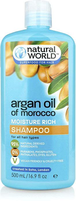 Buy Natural World Moroccan Argan Oil Shampoo 500ml Chemist4U