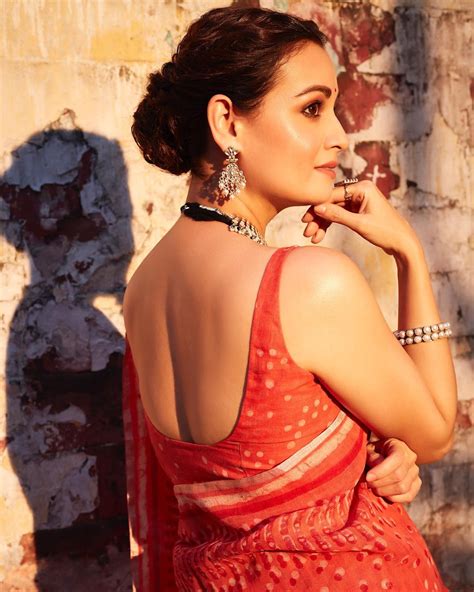 7 hot photos of dia mirza in backless sarees