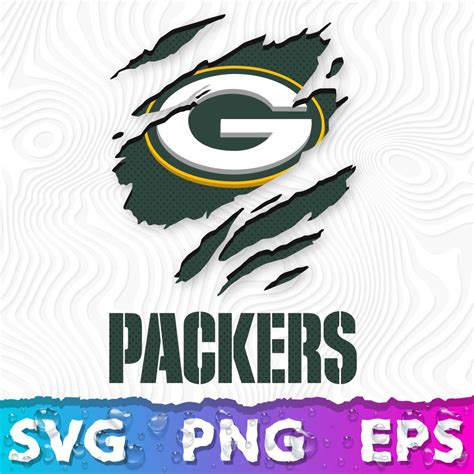 Green Bay Packers Ripped Logo SVG Inspire Uplift