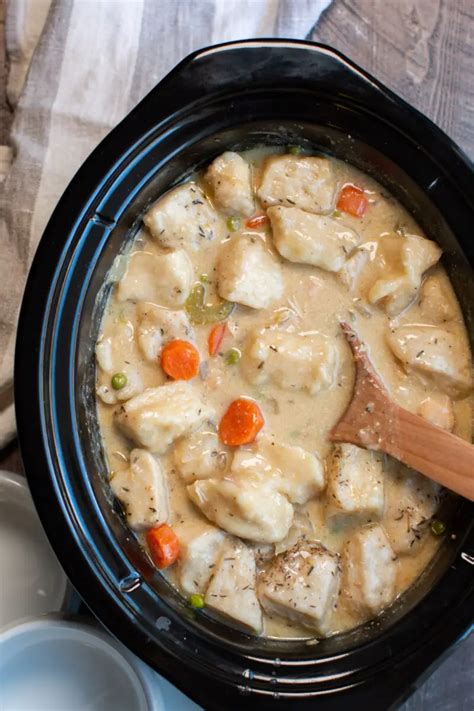 Easy Slow Cooker Chicken And Dumplings Recipe Recipe Slow Cooker