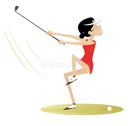 Cartoon Woman Golfer Stock Illustrations 591 Cartoon Woman Golfer