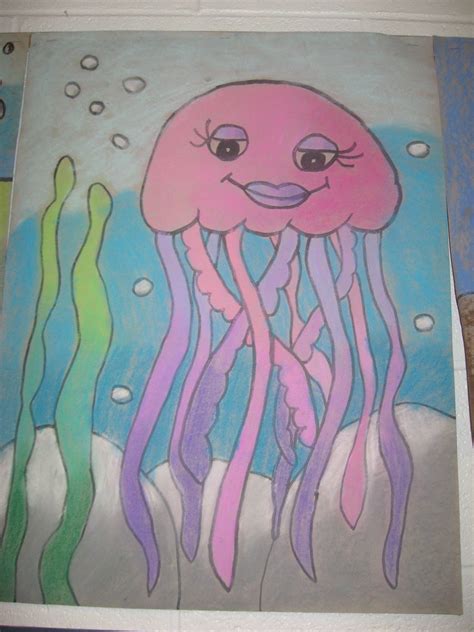 Jamestown Elementary Art Blog 5th Grade Cartoon Sea Creatures