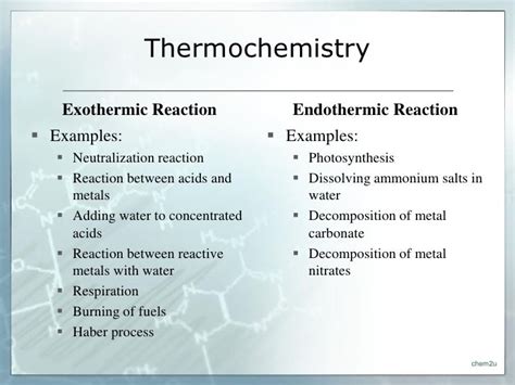 Thermochemistry