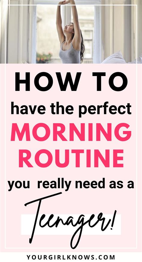 The Most Productive Morning Routine For Teenage Girls Yourgirlknows