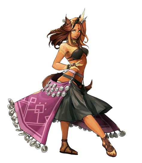 Female Catfolk Bard Dancer Pathfinder Pfrpg Dnd Dandd 35 5th Ed D20