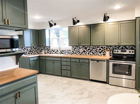 Nostalgia is the theme for this lancaster, pennsylvania, kitchen, designed by the chris and claude co. Wall Street kitchen | Kitchen remodel small, Green cabinets with butcher block, Green cabinets