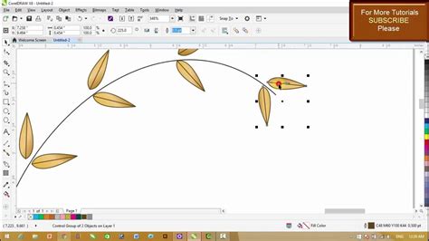 Corel Draw X8 Tutorials Use Of Blend Command Youtube