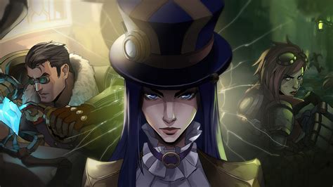 Caitlyn Jayce And Vi In Arcane League Of Legends Wallpaper K Hd Id