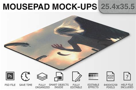 mouse pad mockups     creative photoshop templates creative market