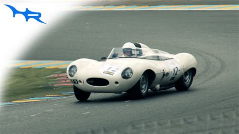 1955 Jaguar D Type Racing At Le Mans Amazing And Rough Sound Youtube